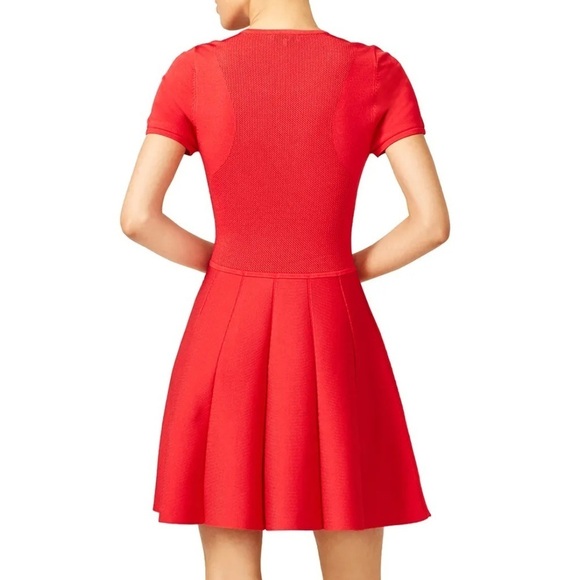 Parker Red Trace Knit Dress | S - Picture 3 of 9